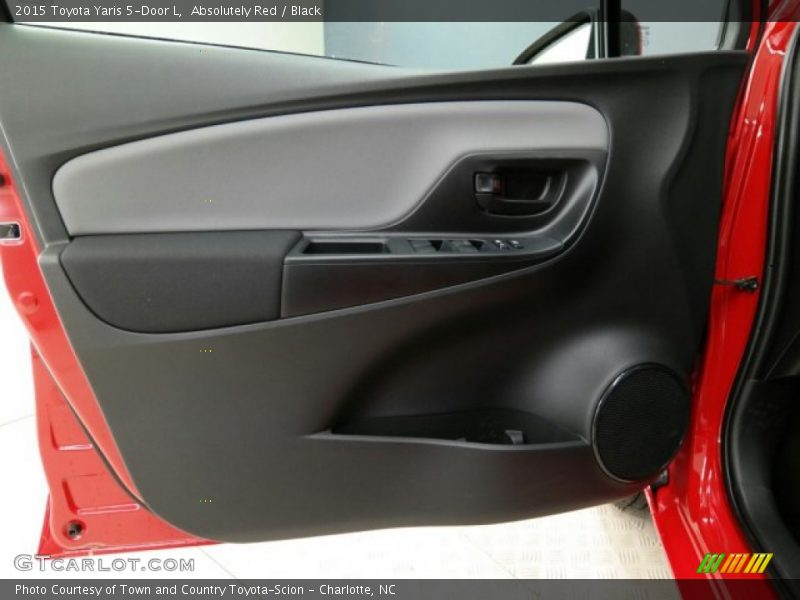 Absolutely Red / Black 2015 Toyota Yaris 5-Door L