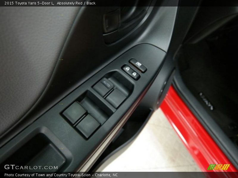 Absolutely Red / Black 2015 Toyota Yaris 5-Door L