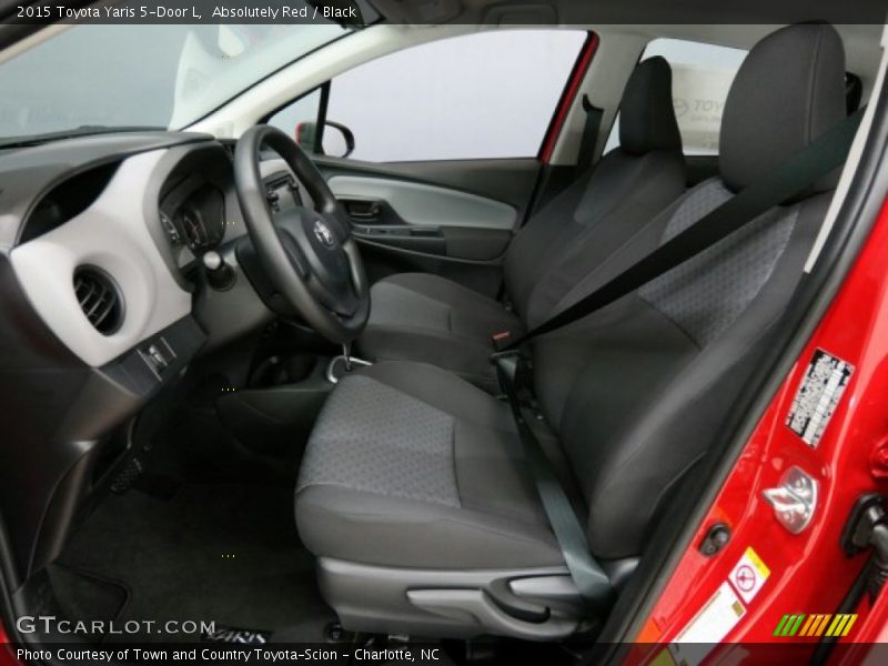 Absolutely Red / Black 2015 Toyota Yaris 5-Door L
