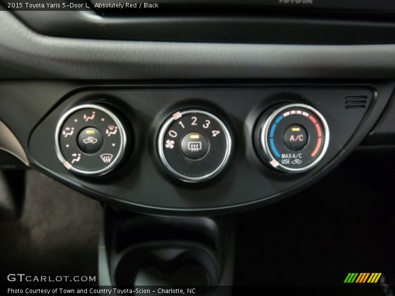 Controls of 2015 Yaris 5-Door L