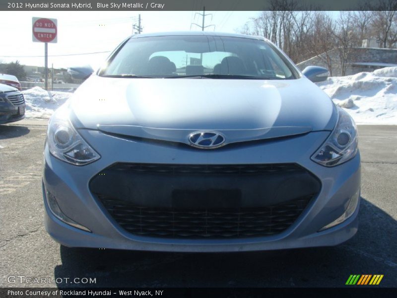 Blue Sky Metallic / Gray 2012 Hyundai Sonata Hybrid