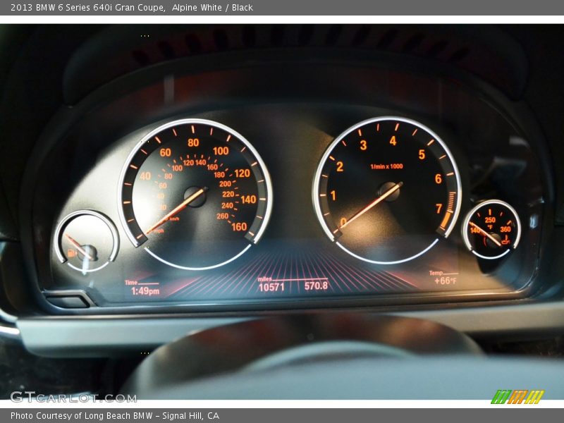 Alpine White / Black 2013 BMW 6 Series 640i Gran Coupe
