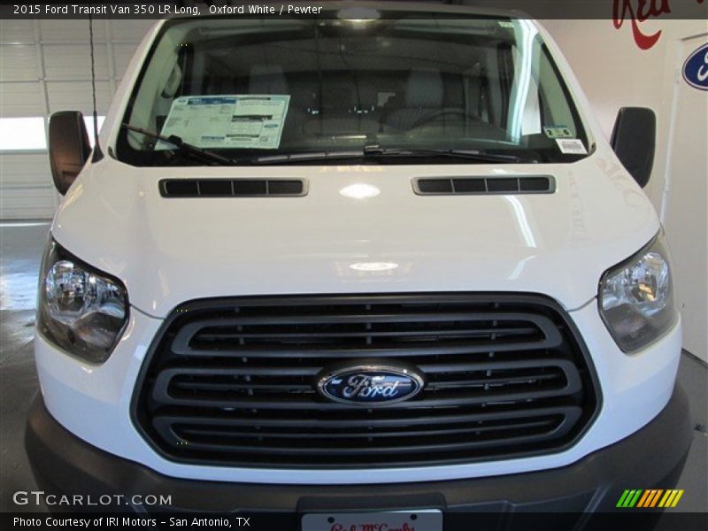 Oxford White / Pewter 2015 Ford Transit Van 350 LR Long