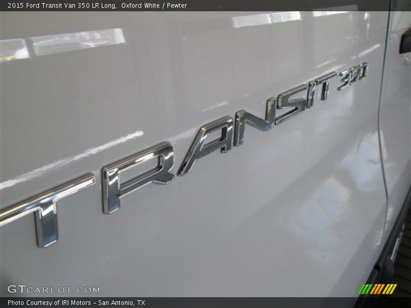 Oxford White / Pewter 2015 Ford Transit Van 350 LR Long