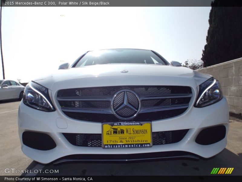 Polar White / Silk Beige/Black 2015 Mercedes-Benz C 300