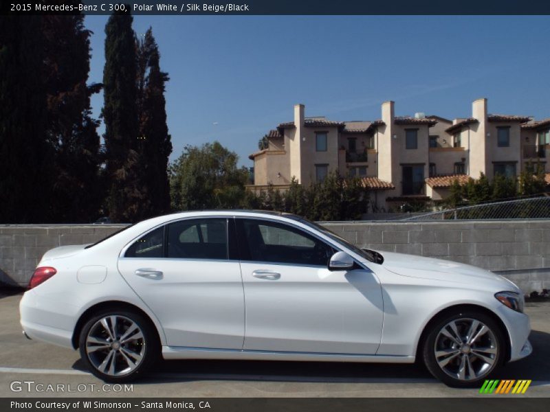 Polar White / Silk Beige/Black 2015 Mercedes-Benz C 300