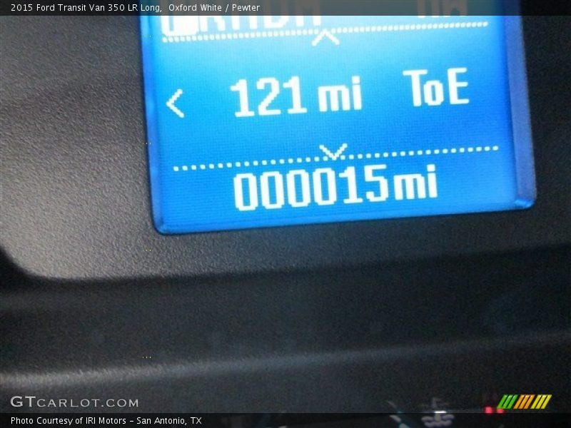 Oxford White / Pewter 2015 Ford Transit Van 350 LR Long