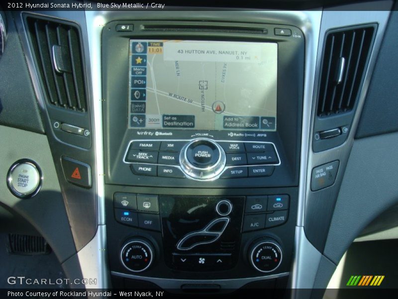 Blue Sky Metallic / Gray 2012 Hyundai Sonata Hybrid