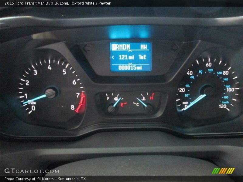 Oxford White / Pewter 2015 Ford Transit Van 350 LR Long