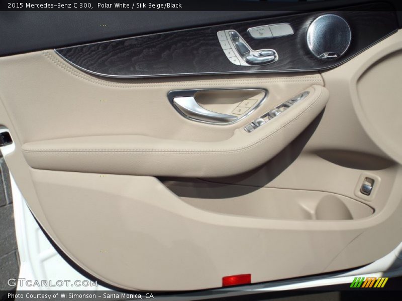 Polar White / Silk Beige/Black 2015 Mercedes-Benz C 300