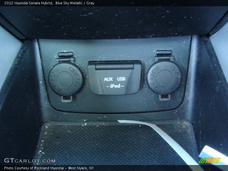 Blue Sky Metallic / Gray 2012 Hyundai Sonata Hybrid