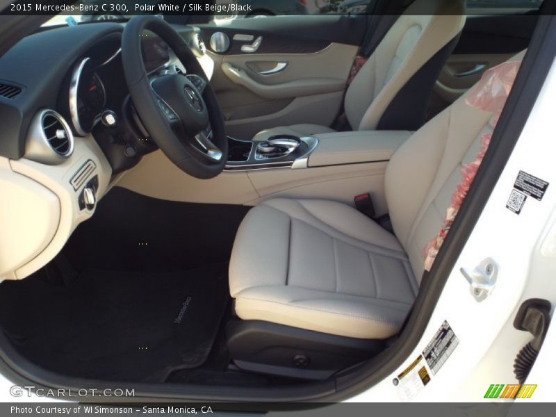 Polar White / Silk Beige/Black 2015 Mercedes-Benz C 300