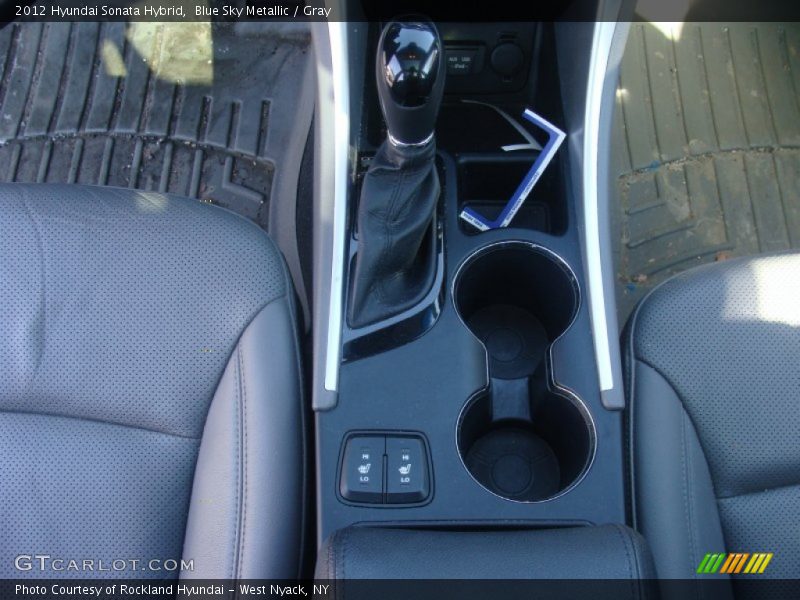 Blue Sky Metallic / Gray 2012 Hyundai Sonata Hybrid