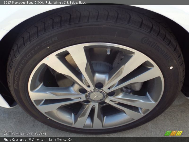 Polar White / Silk Beige/Black 2015 Mercedes-Benz C 300