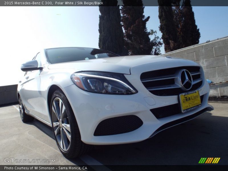 Polar White / Silk Beige/Black 2015 Mercedes-Benz C 300