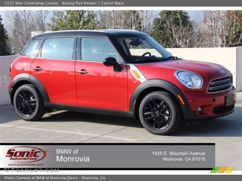 Blazing Red Metallic / Carbon Black 2015 Mini Countryman Cooper