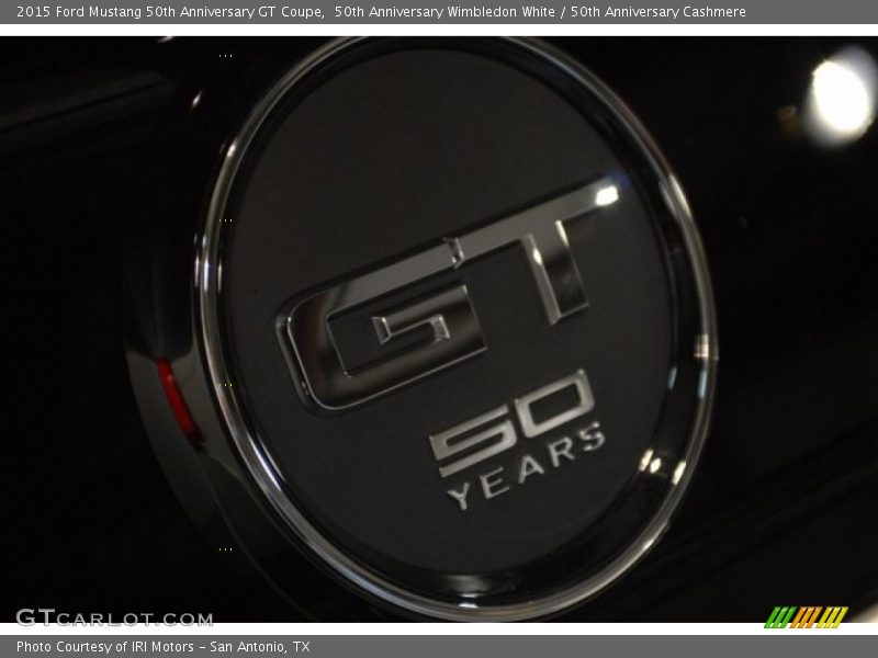 50th Anniversary Wimbledon White / 50th Anniversary Cashmere 2015 Ford Mustang 50th Anniversary GT Coupe