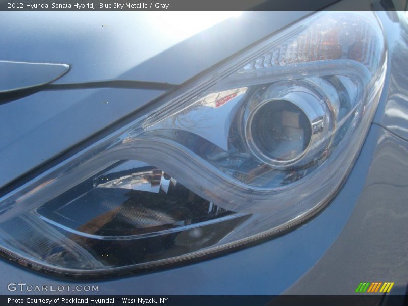 Blue Sky Metallic / Gray 2012 Hyundai Sonata Hybrid