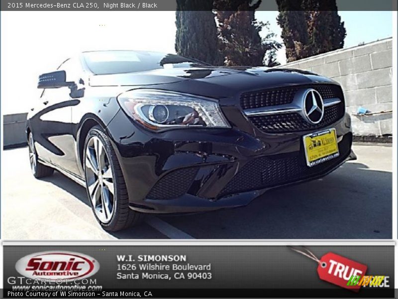 Night Black / Black 2015 Mercedes-Benz CLA 250