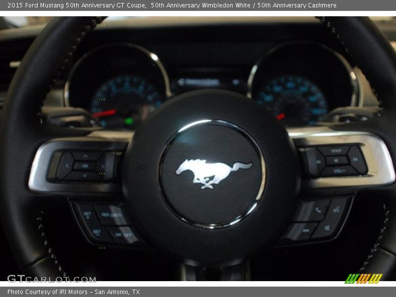 50th Anniversary Wimbledon White / 50th Anniversary Cashmere 2015 Ford Mustang 50th Anniversary GT Coupe
