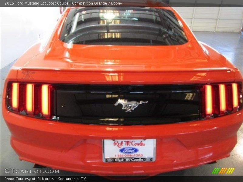 Competition Orange / Ebony 2015 Ford Mustang EcoBoost Coupe