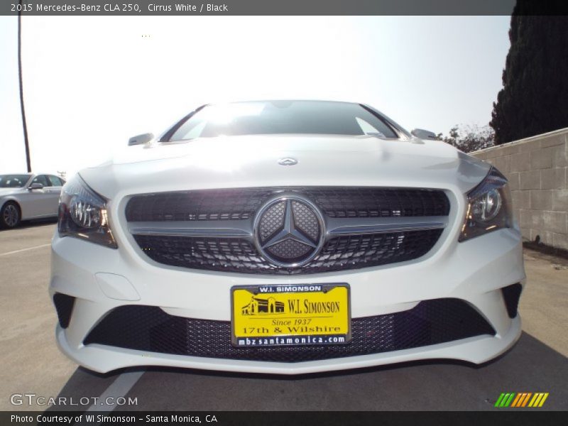 Cirrus White / Black 2015 Mercedes-Benz CLA 250
