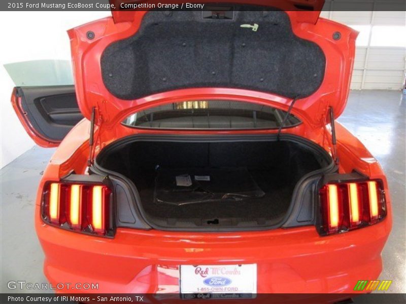 Competition Orange / Ebony 2015 Ford Mustang EcoBoost Coupe