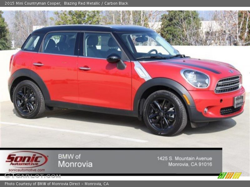 Blazing Red Metallic / Carbon Black 2015 Mini Countryman Cooper