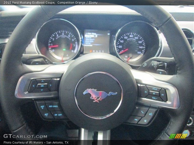 Competition Orange / Ebony 2015 Ford Mustang EcoBoost Coupe