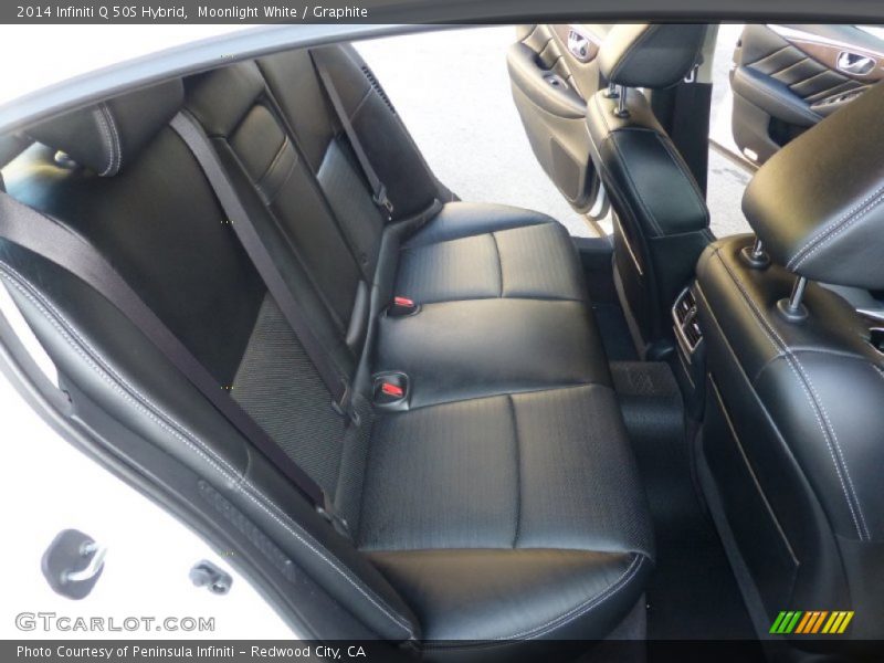 Moonlight White / Graphite 2014 Infiniti Q 50S Hybrid