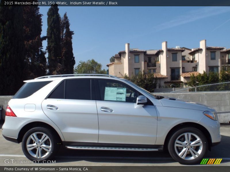 Iridium Silver Metallic / Black 2015 Mercedes-Benz ML 350 4Matic