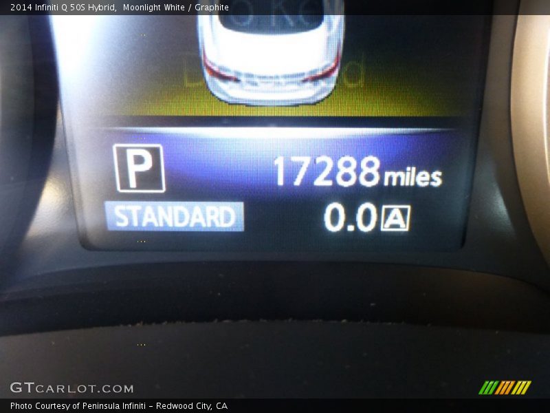 Moonlight White / Graphite 2014 Infiniti Q 50S Hybrid