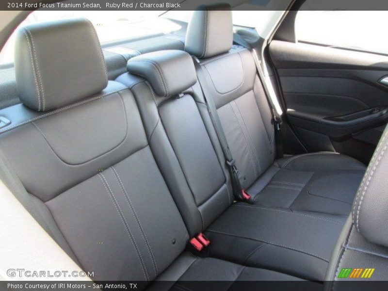 Ruby Red / Charcoal Black 2014 Ford Focus Titanium Sedan