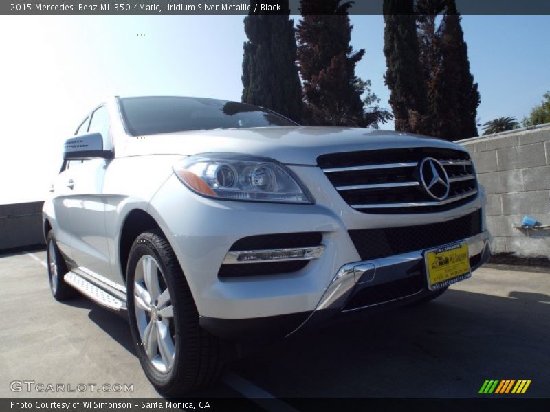 Iridium Silver Metallic / Black 2015 Mercedes-Benz ML 350 4Matic