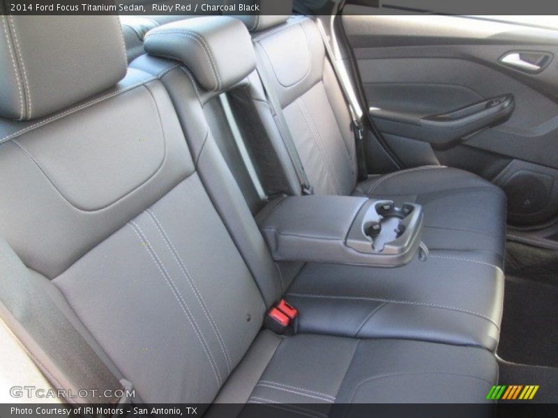 Ruby Red / Charcoal Black 2014 Ford Focus Titanium Sedan