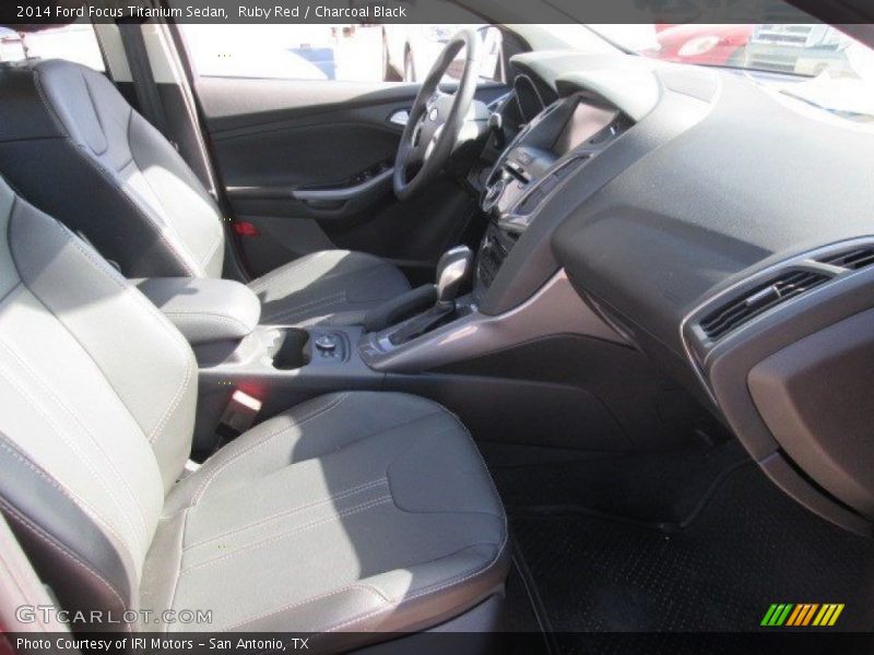 Ruby Red / Charcoal Black 2014 Ford Focus Titanium Sedan