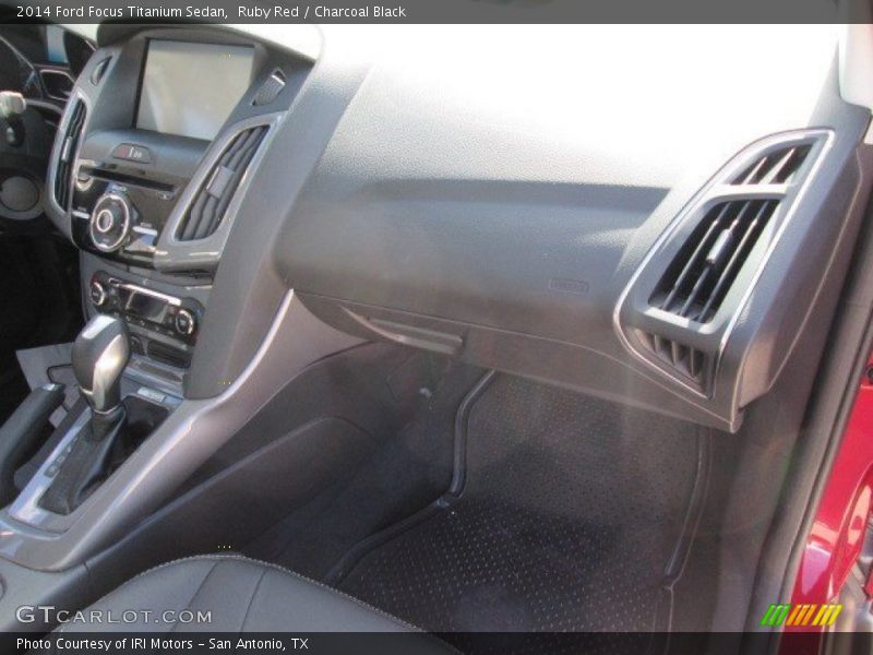 Ruby Red / Charcoal Black 2014 Ford Focus Titanium Sedan
