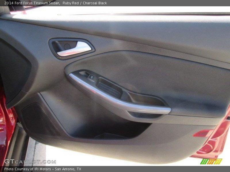Ruby Red / Charcoal Black 2014 Ford Focus Titanium Sedan