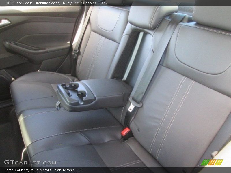 Ruby Red / Charcoal Black 2014 Ford Focus Titanium Sedan