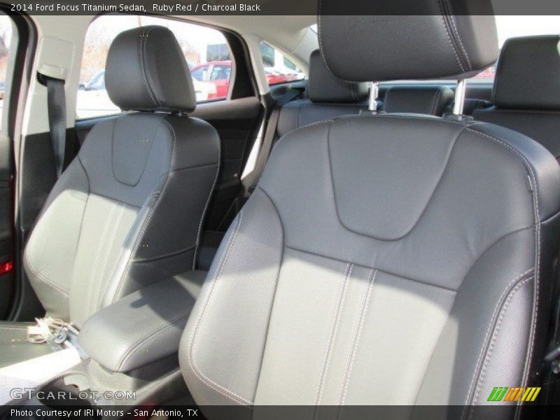 Ruby Red / Charcoal Black 2014 Ford Focus Titanium Sedan