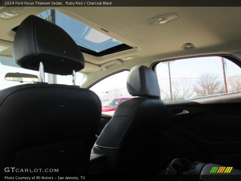 Ruby Red / Charcoal Black 2014 Ford Focus Titanium Sedan