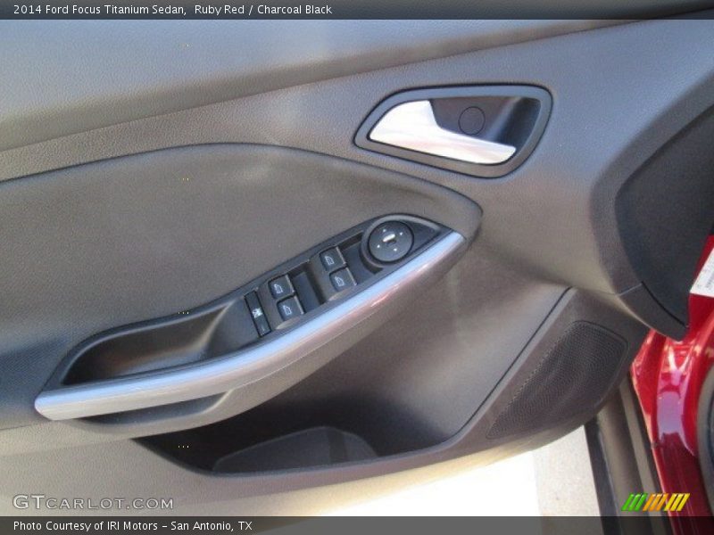 Ruby Red / Charcoal Black 2014 Ford Focus Titanium Sedan