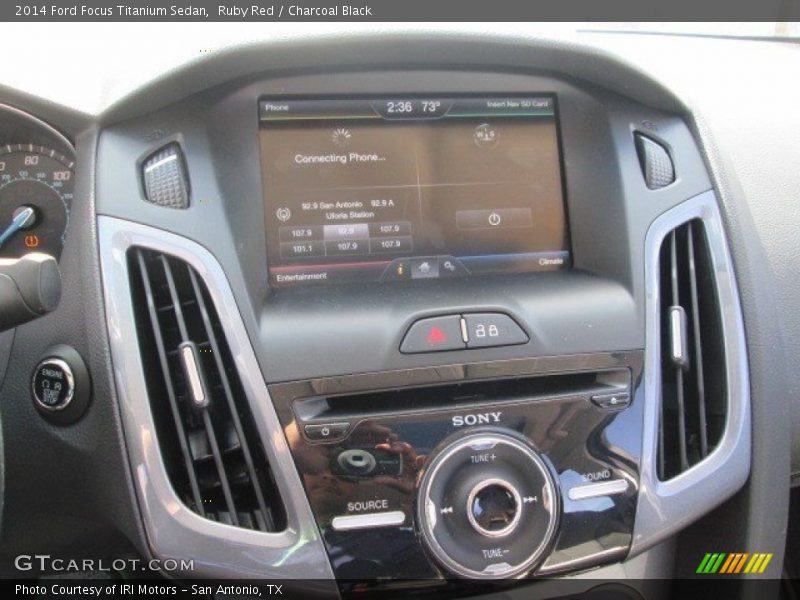 Ruby Red / Charcoal Black 2014 Ford Focus Titanium Sedan