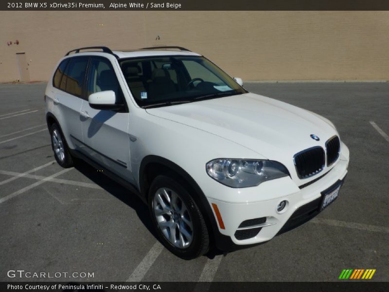 Alpine White / Sand Beige 2012 BMW X5 xDrive35i Premium