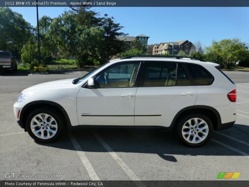 Alpine White / Sand Beige 2012 BMW X5 xDrive35i Premium