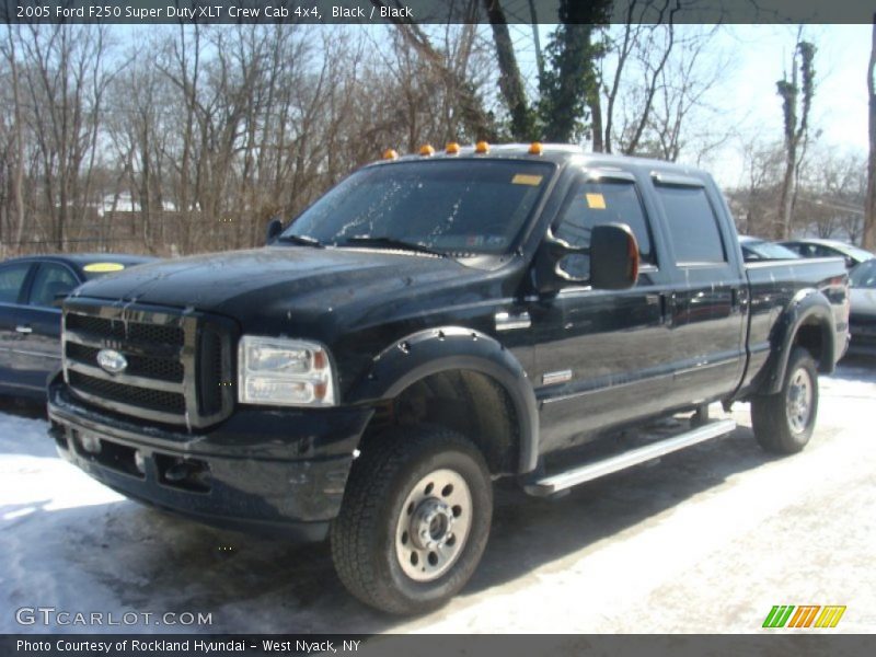 Black / Black 2005 Ford F250 Super Duty XLT Crew Cab 4x4