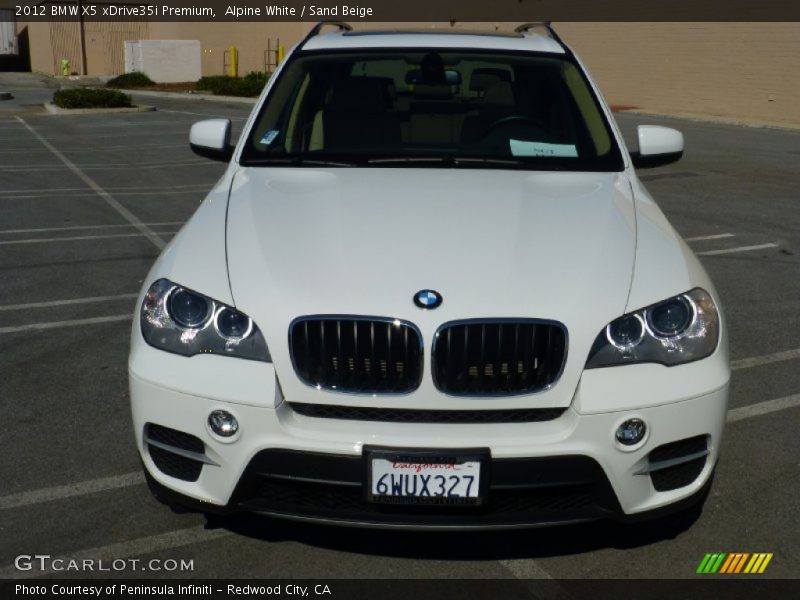 Alpine White / Sand Beige 2012 BMW X5 xDrive35i Premium