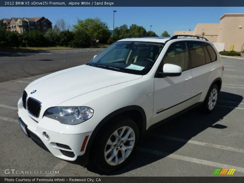 Alpine White / Sand Beige 2012 BMW X5 xDrive35i Premium