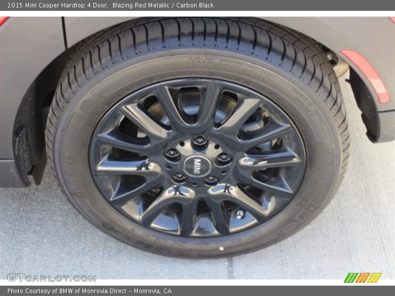 Blazing Red Metallic / Carbon Black 2015 Mini Cooper Hardtop 4 Door