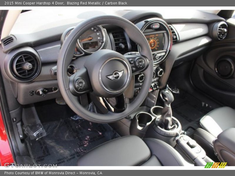 Blazing Red Metallic / Carbon Black 2015 Mini Cooper Hardtop 4 Door